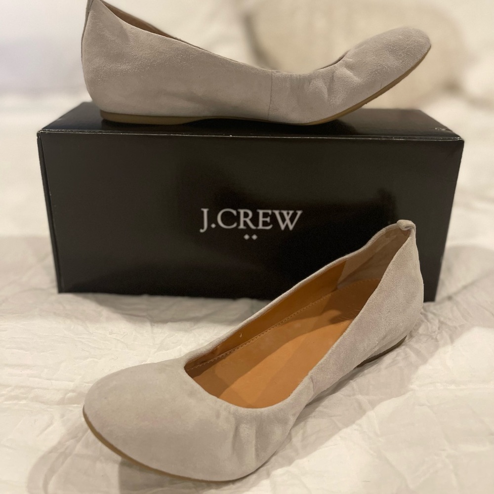 J. Crew Factory Suede Ballet Flats Size 8